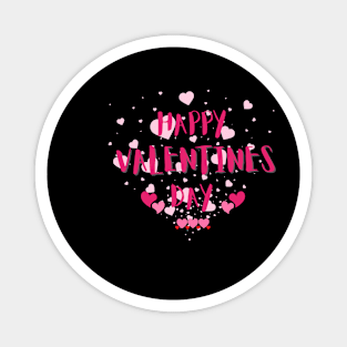 Happy valentine day typography Magnet